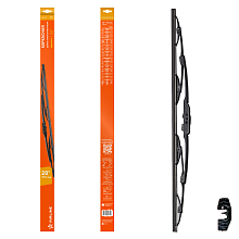 Щетка стеклоочистителя 700 мм (28") каркасная, 1 адаптер