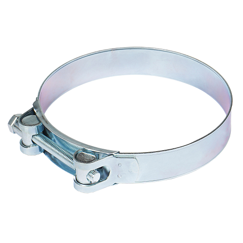 Хомут силовой 122-130/24мм, шарнирный, W1(оцинк.)