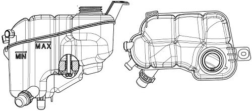 Бачок расширительный охлаждающей жидкости для а/м LR Range Rover Evoque (11-) 2.0i/2.2D