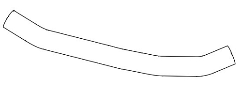 Патрубок охл. для а/м Daewoo Matiz (98-)/Chevrolet Spark (05-) 0.8i MT/AT верх. (EPDM,1шт.)