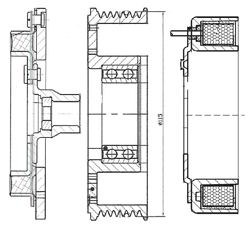 Муфта электромагнитная компрессора кондиционера для автомобилей Teana (J32)/Murano (Z51) (08-)