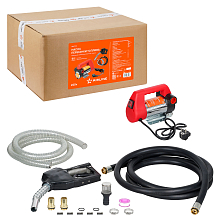 Насос перекачки диз. топлива переносной 220В, 50л/мин, в комплекте пистолет, шланги