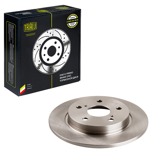 Диски тормозные для автомобилей Toyota Corolla (06-) / Auris (06-) задний d=270 окрашенный