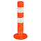 Столбик парковочный 480мм, 2 световозвр.полосы, анкерн.креп., пластик, оранжевый