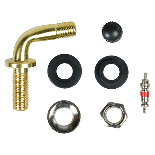 Вентиль для б/к шин PVR 30, латунь, 2 шт.