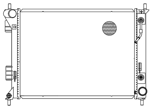 Радиатор охлаждения для автомобилей Venga (10-)/i20 (08-) M/A