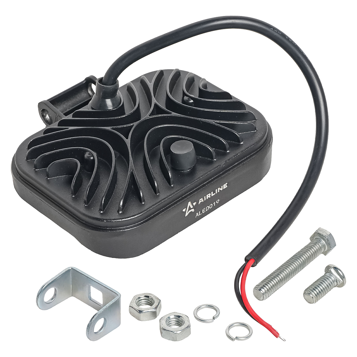 Фара светодиодная прямоугольная, 21LED, дальний свет, 21Вт, 108х80х35мм, 12/24В, PLUS