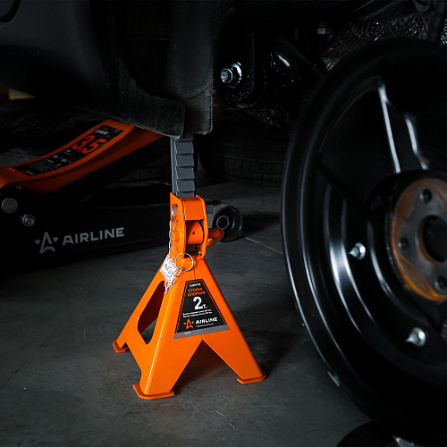 Стойка опорная 2т 282-430мм PRO, зубчатый механизм, доп.фиксатор, 2 шт.