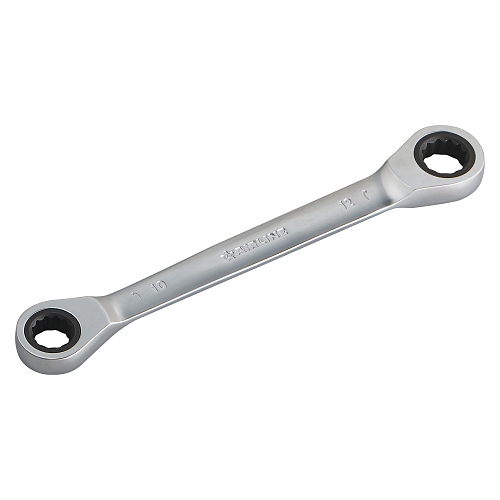 Ключ накидной трещоточный 10х12мм PRO, пласт.подвес