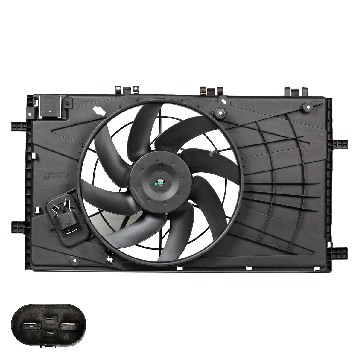 Электровентилятор охлаждения для автомобилей Opel Insignia (08-) 1.6i/1.8i (с кожухом)