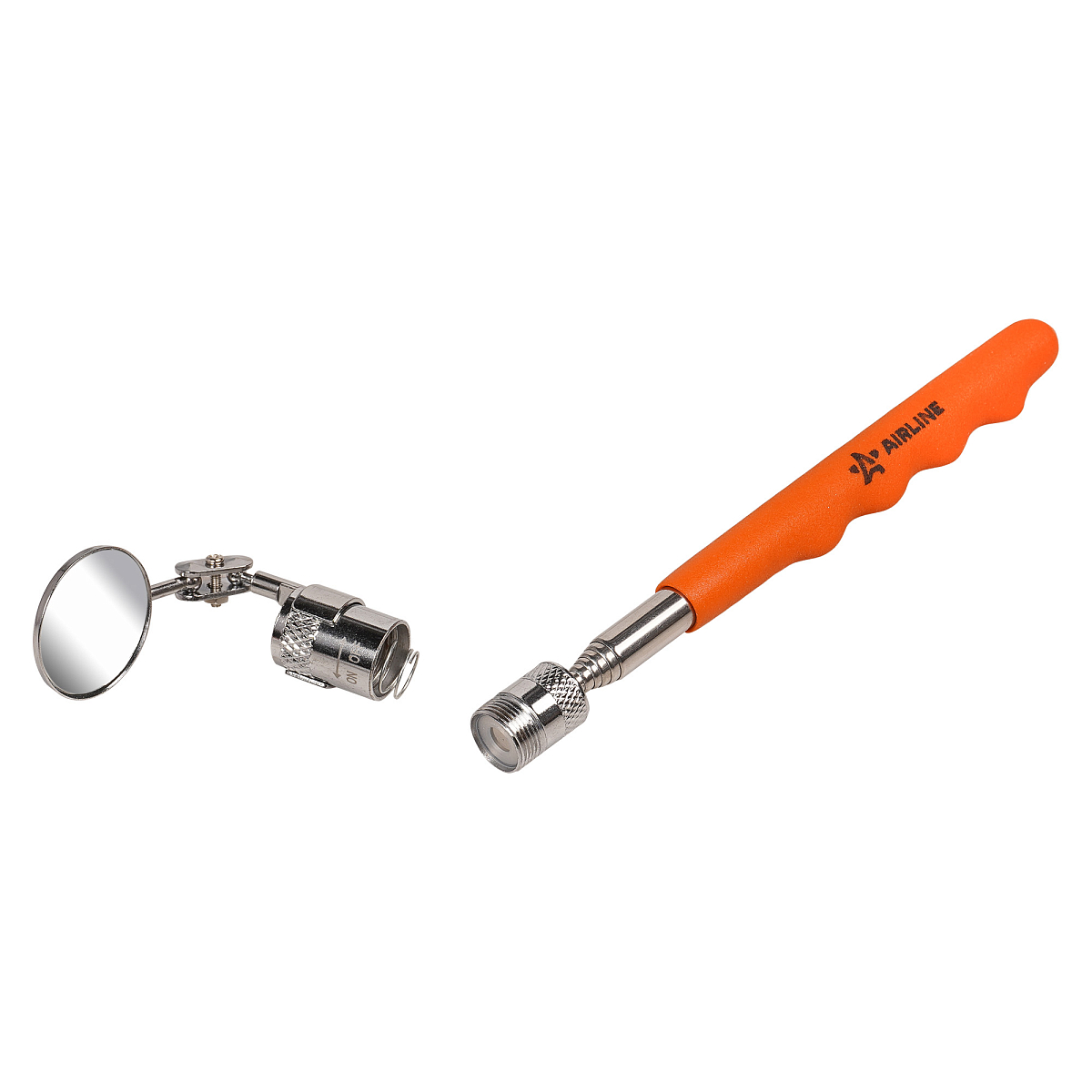 Зеркало инспекционное телескопическое с подсветкой подвижное, D=32мм, L=250-880мм