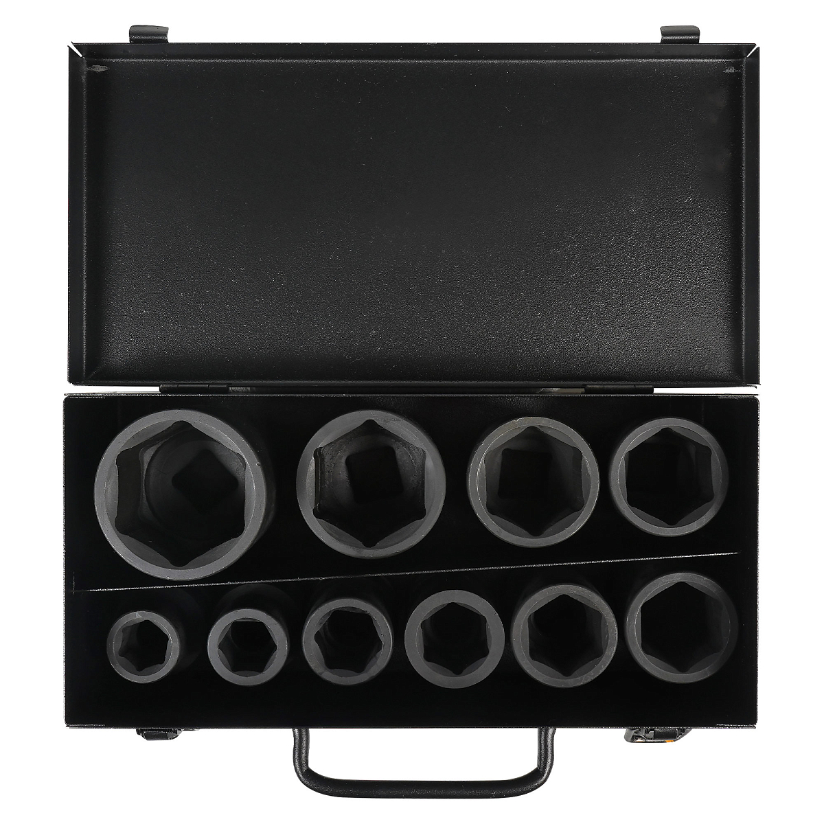 Набор головок ударных 3/4"DR L=56мм, 10пр. (17-46мм) мет. кейс.