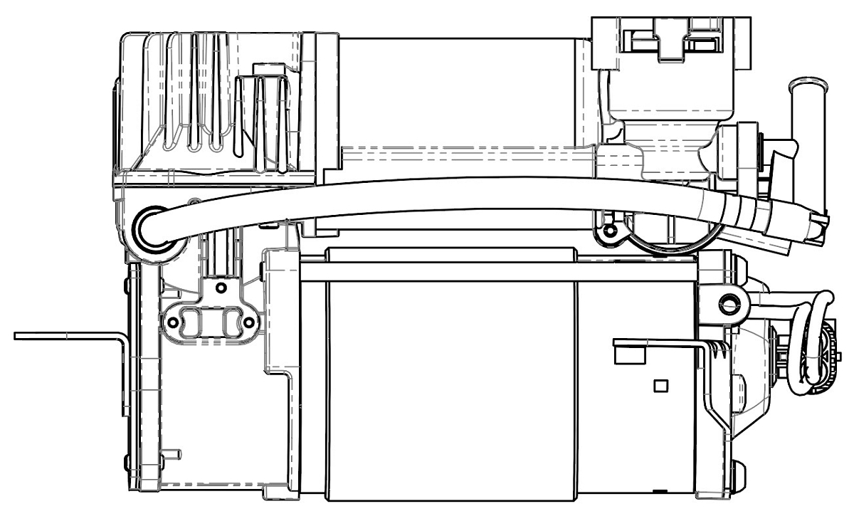 Компрессор пневмоподвески для а/м Mercedes-Benz E (W211) (02-) /S (W220) (98-)