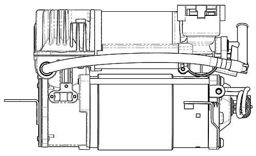 Компрессор пневмоподвески для а/м Mercedes-Benz E (W211) (02-) /S (W220) (98-)