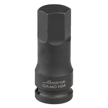 Головка ударная торцевая 1/2"DR внешний шестигранник H24, L=78мм