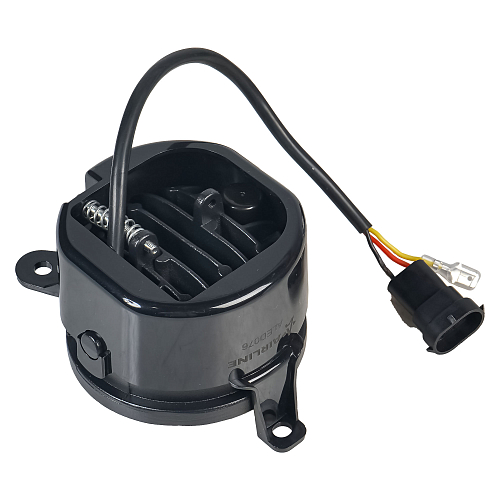 Фары противотуманные светодиодные для Лада Priora, ГАЗ, Chevrolet Niva, 32Вт (16Вт x 2), H11, Белый + Обод, D-90 мм, регулируемая СТГ, комплект 2 шт.