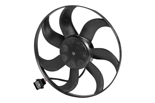 Электровентилятор охлаждения для автомобилей VW Polo (10-)/(20-)/Skoda Rapid (12-)/(20-) (без кожуха)