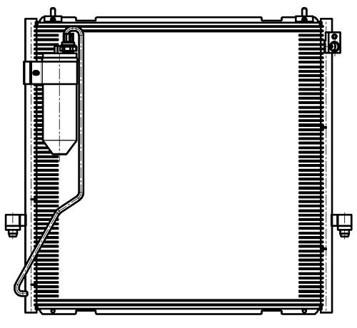 Радиатор кондиционера для автомобилей Pajero Sport (08-) M/A