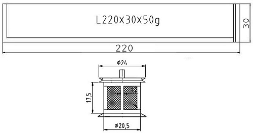 осушитель кондиционера для автомобилей Лада 2170 Приора/Калина (04-) (тип Panasonic) (с фильт. сетк.)