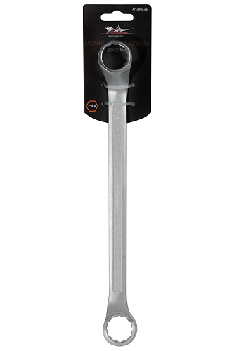 Ключ накидной с изгибом 20х22мм PRO, пласт.подвес