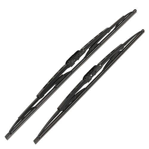 Щетки стеклооч комплект (2 штуки) 550/530мм (22"/21") каркасные с креплением "Крючок 9х3, 9х4 мм" (AWBJ007) МП-серия