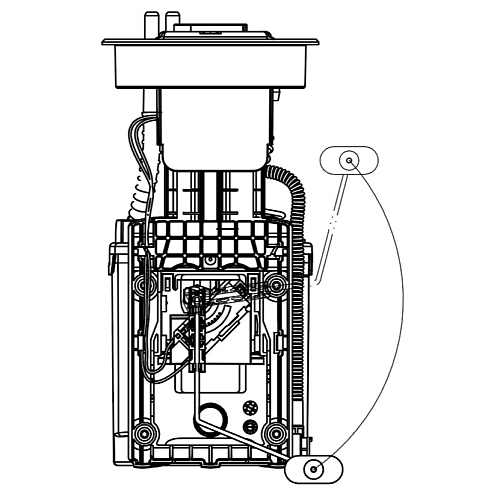 Модуль топливного насоса для автомобилей VAG Transporter T5 (03-) 1.9TDI/2.5TDI (без дополнительной системы отопителя)