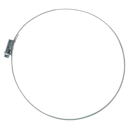 Хомут 140-160/9мм, червячный, усиленный, W1(оцинк), 1 шт.