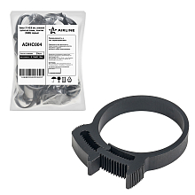 Хомут 37-42/9 мм, силовой зубчатый замок, пластик (ПА66) черный