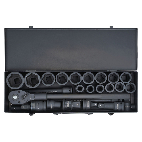 Набор головок ударных 3/4"DR L=56мм, 24пр. (17-50мм) металл.кейс