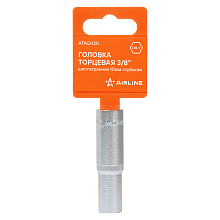 Головка торцевая 3/8"DR шестигранная 10мм, L=63мм пласт.подвес