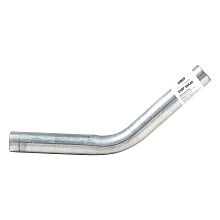 Труба с гибом d=38, угол 45 (алюминизированная сталь)