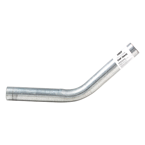 Труба с гибом d=38, угол 45 (алюминизированная сталь)