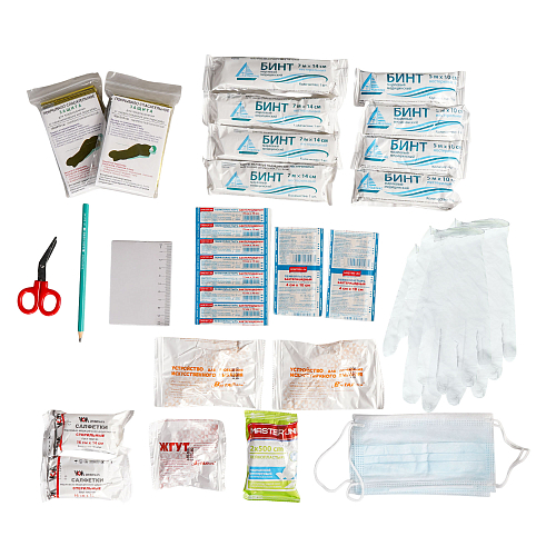 Аптечка для оказ.работн. перв.помощи пострадавшим с прим.мед.изделий МЗ РФ№ 262н,пл.футляр