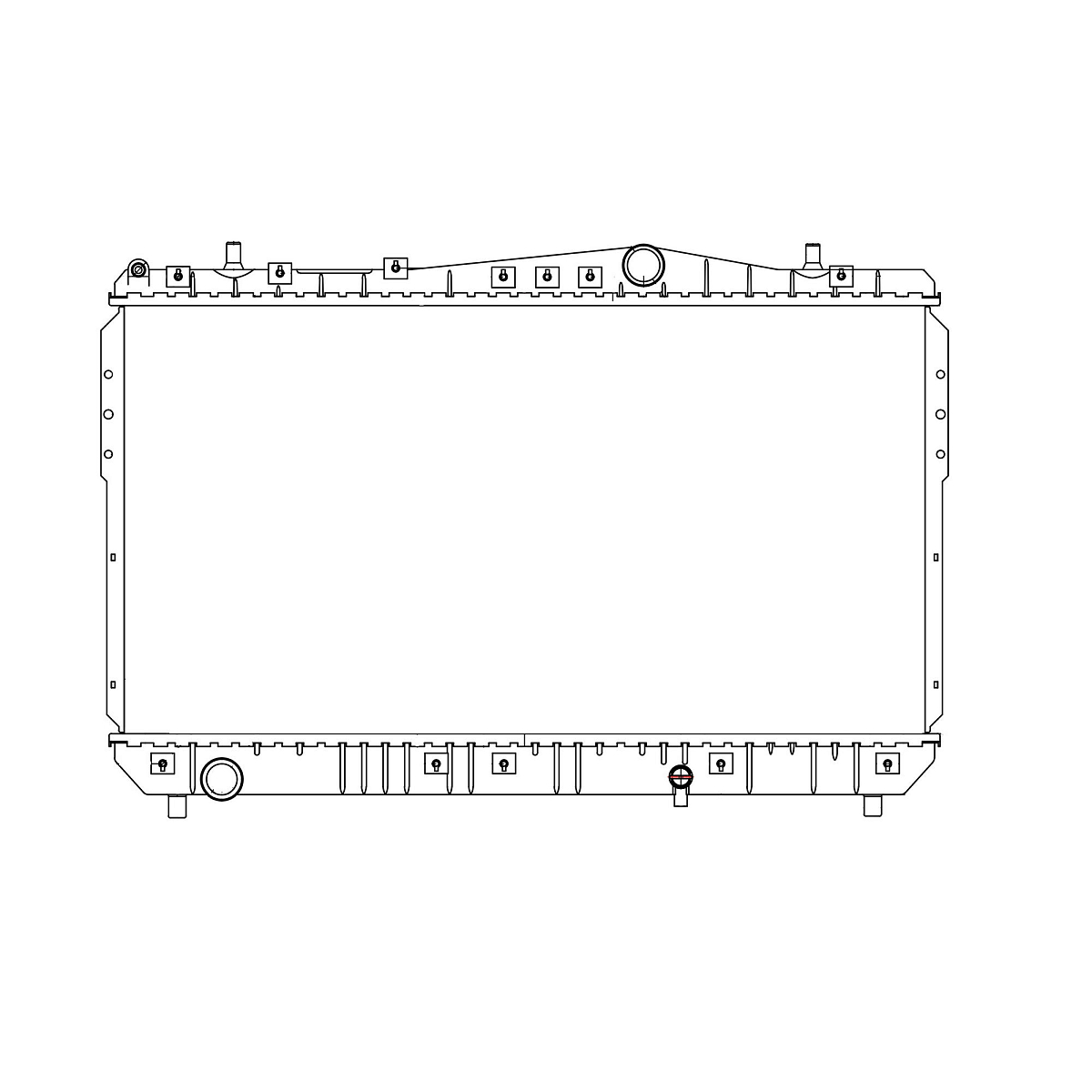 Радиатор охлаждения для автомобилей Rezzo (00-) MT