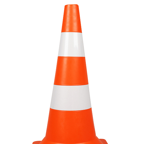 Конус дорожный 520мм, 2 световозвращающие полосы, оранжевый, МП-серия