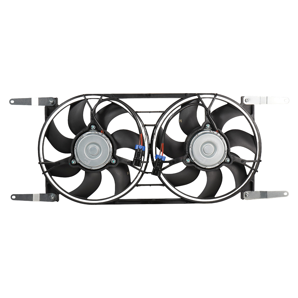 Электровентилятор охлаждения для автомобилей УАЗ Patriot (10-) (2 вент.) (с кожухом) (прямые кроншт.)