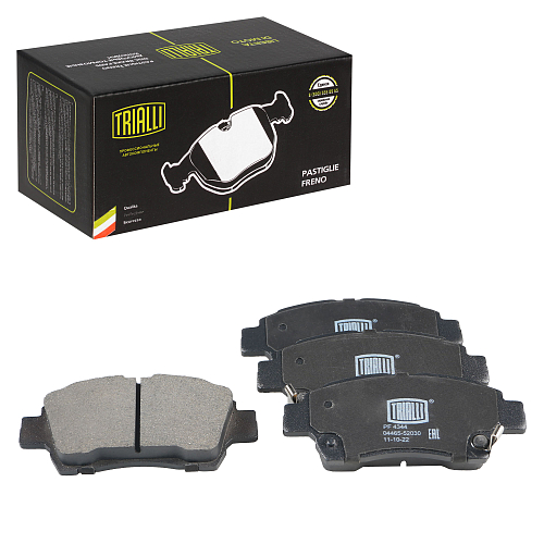 Колодки тормозные дисковые передние для автомобилей Toyota Vitz (99-) / FunCargo (99-) / Platz (00-) с тормозной системой Akebono