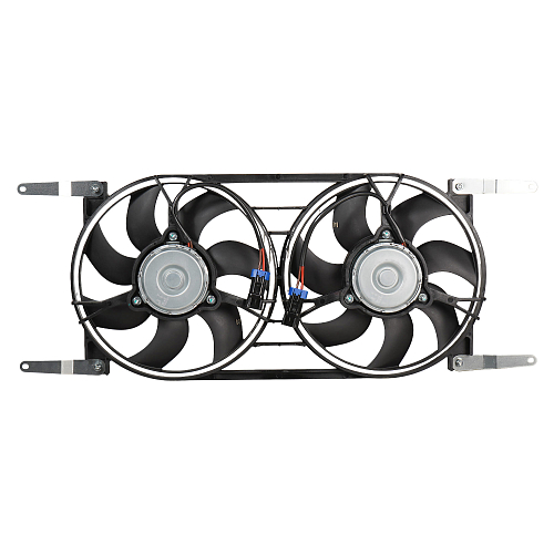 Электровентилятор охлаждения для автомобилей УАЗ Patriot (10-) (2 вент.) (с кожухом) (прямые кроншт.)