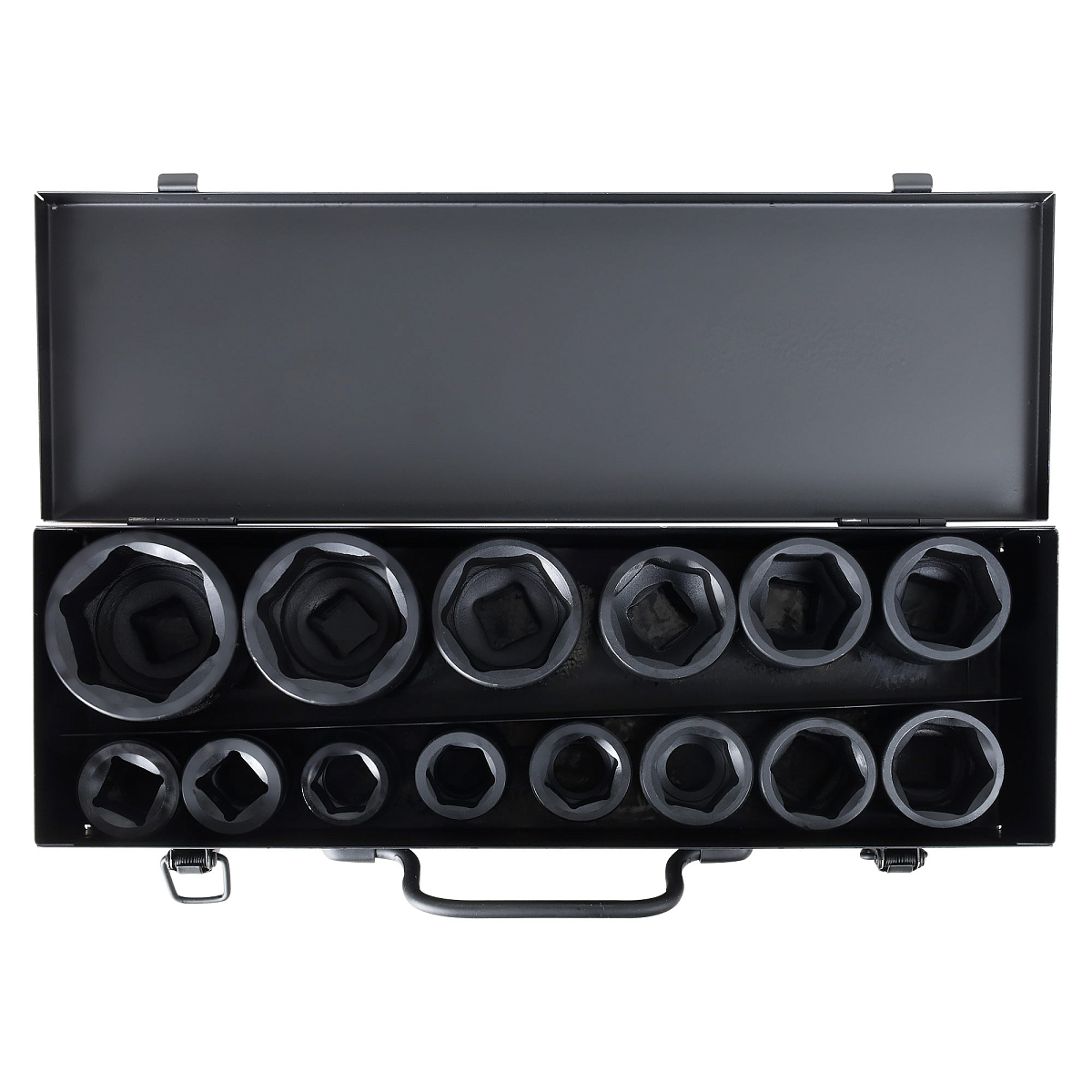 Набор головок ударных 3/4"DR L=56мм, 14пр. (17-50мм) мет. кейс МП-серия