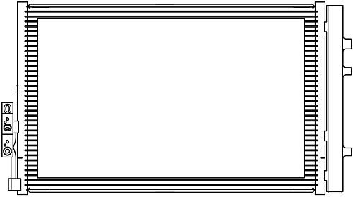 Радиатор кондиционера для автомобилей BMW X3 (F25) (10-)/BMW X4 (F26) (14-)