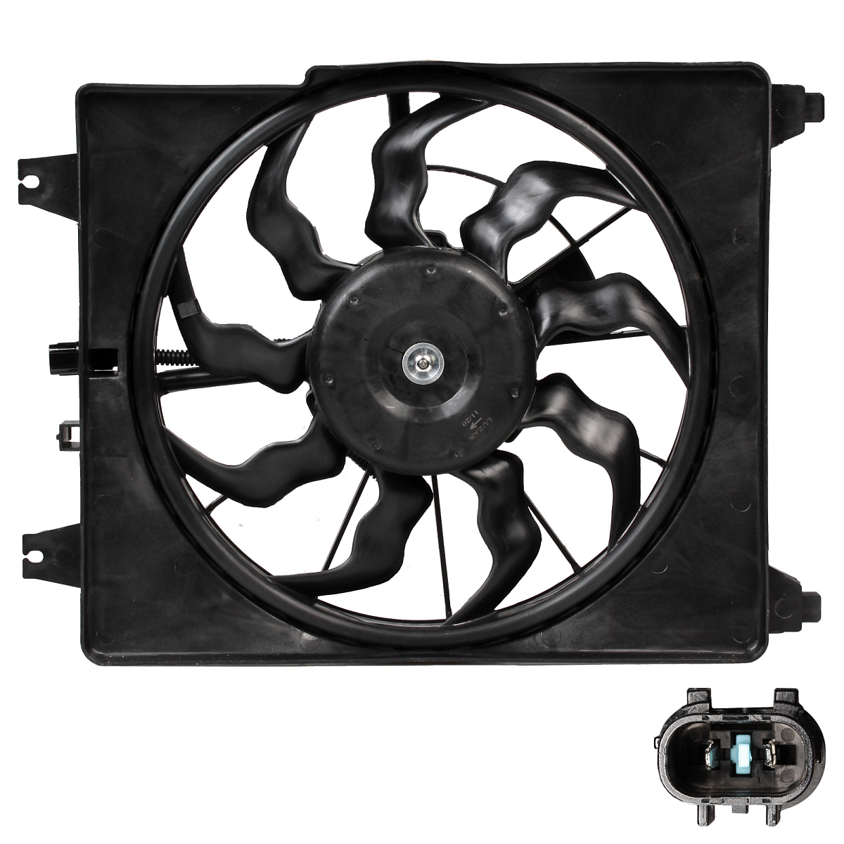 Электровентилятор кондиционера для автомобилей Hyundai Grand Starex (H-1) (07-) 2.5D (A2) (с кожухом)