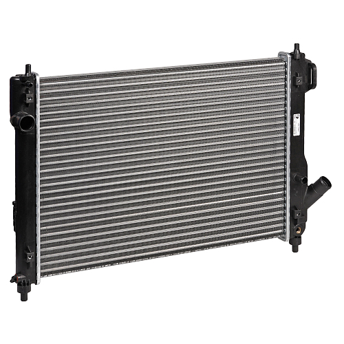 Радиатор охлаждения для автомобилей Aveo T255 (08-) 1.4i MT (сборный)