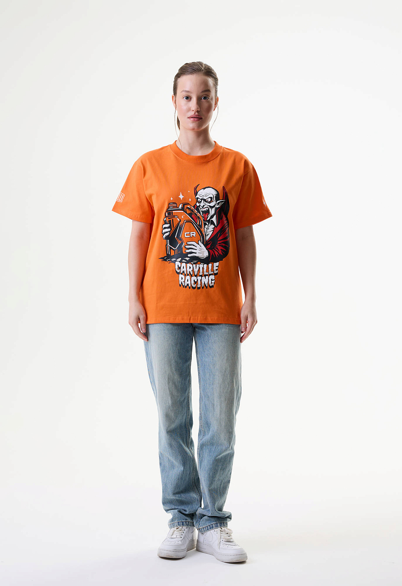 Футболка взрослая CR оранжевая