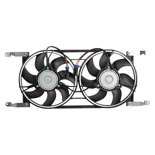 Электровентилятор охлаждения для автомобилей УАЗ Patriot (12-) (2 вент.) (с кожухом) A/C+