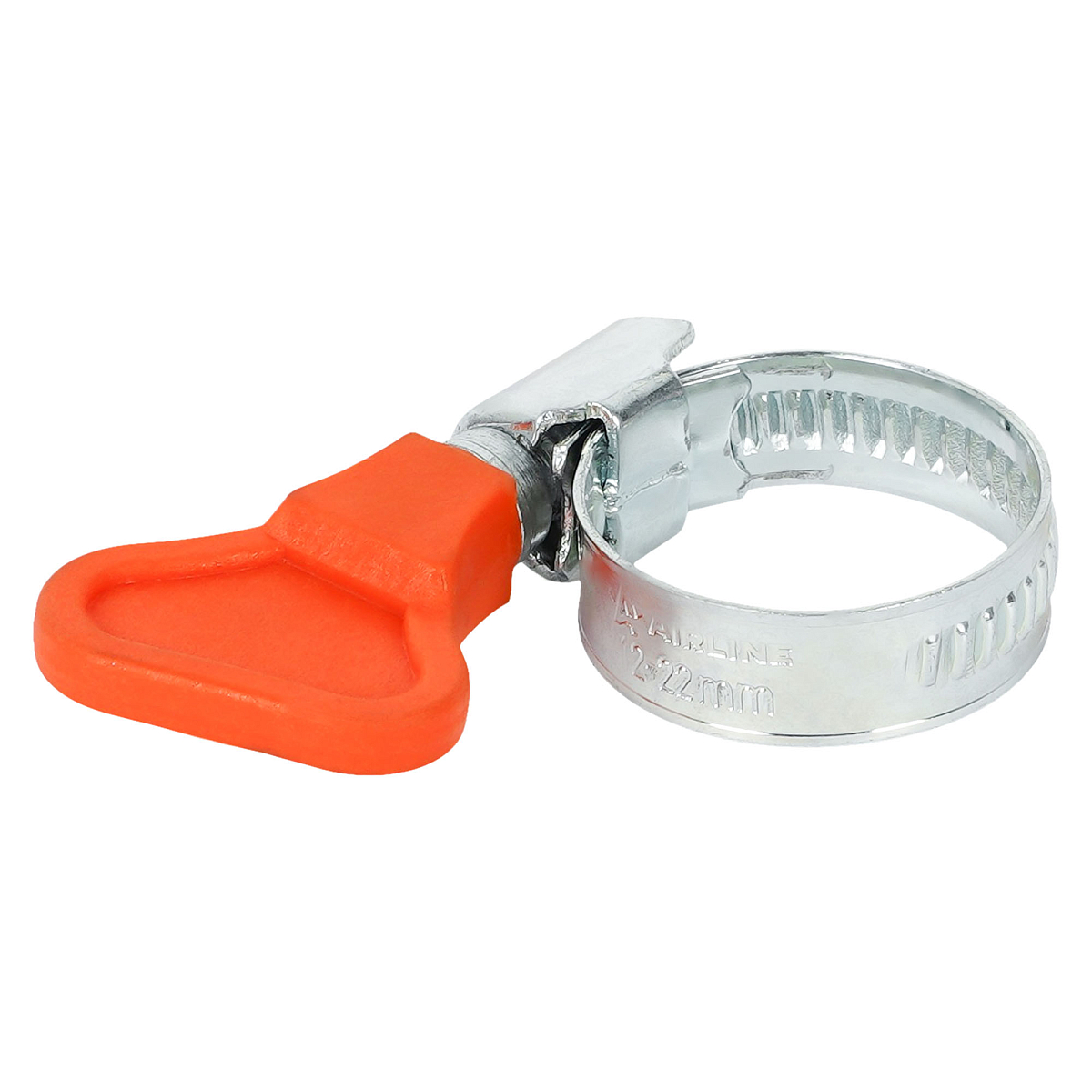 Хомут червячный 12-22/9мм с ключом, стандарт, W1(оцинк.)