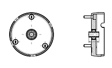 Опора амортизатора для автомобилей BMW X5 E70 (07-)/X6 E71 (08-) (передняя без подшипника)