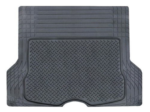 Ковер полимерный в багажник автомобиля универсальный, цвет - черный, размер 133х111см