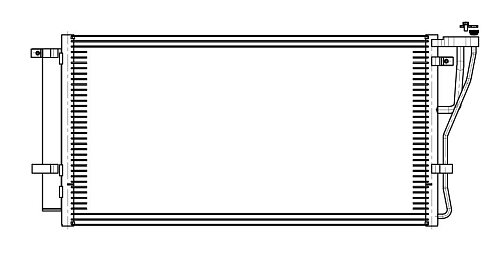 Радиатор кондиционера для автомобилей Carens (06-) 1.6i/2.0i M/A
