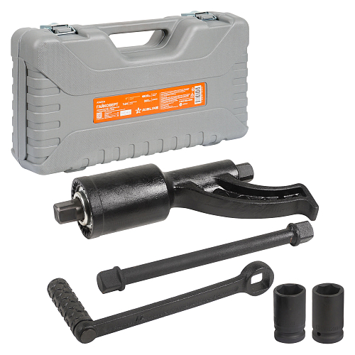 Гайковерт механич. 1"DR 4800Нм 1:64, 360мм с головками 32 и 33мм пласт.кейс