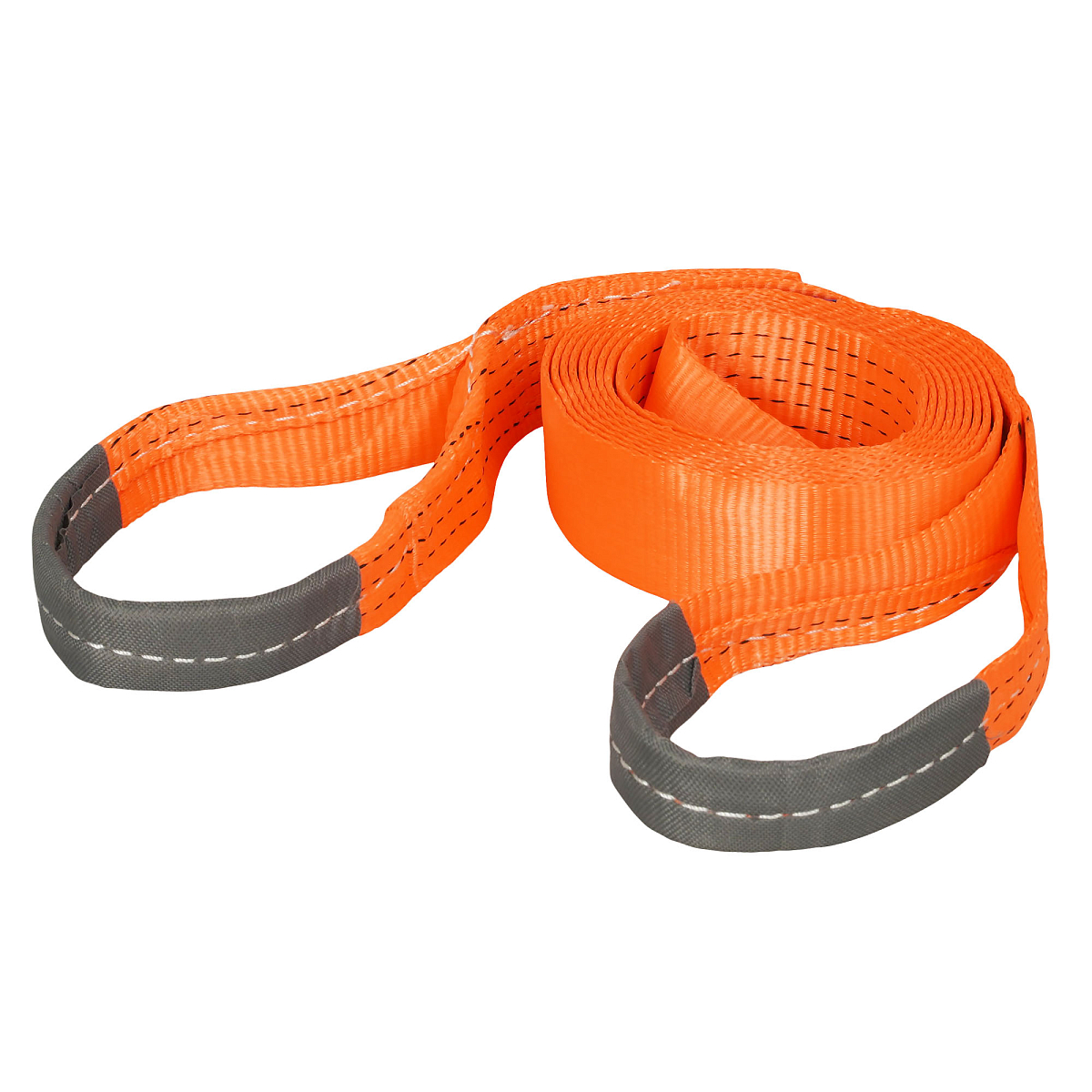 Трос VIP буксировочный усиленный (лента) 10 т, 5 м, 2 металл. шакла, с мешком